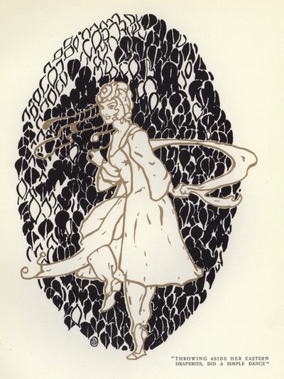 Illustration til The Happy Hypocrite af Max Beerbohm (farve litho) af George Sheringham
