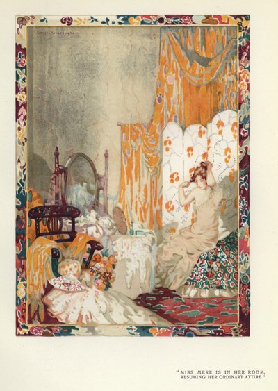 Illustration til The Happy Hypocrite af Max Beerbohm (farve litho) af George Sheringham