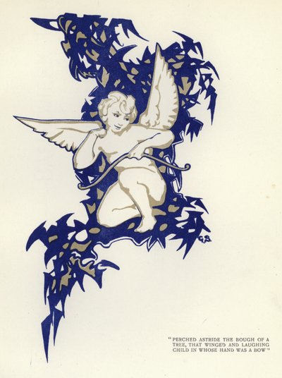 Illustration til The Happy Hypocrite af Max Beerbohm (farve litho) af George Sheringham