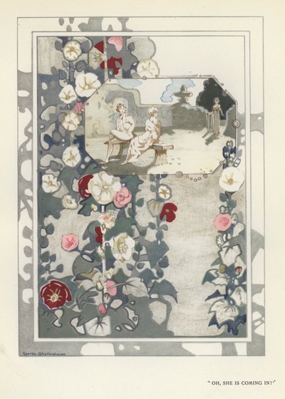 Illustration til The Happy Hypocrite af Max Beerbohm (farve litho) af George Sheringham
