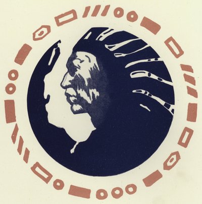 Den dårlige indianer (farve litho) af George Sheringham