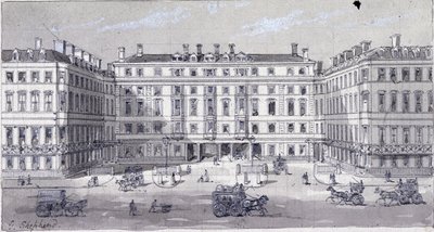 Euston Square Station, London, c1838. af George Sidney Shepherd