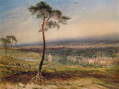 London, fra Hampstead, 1834 af George Sidney Shepherd