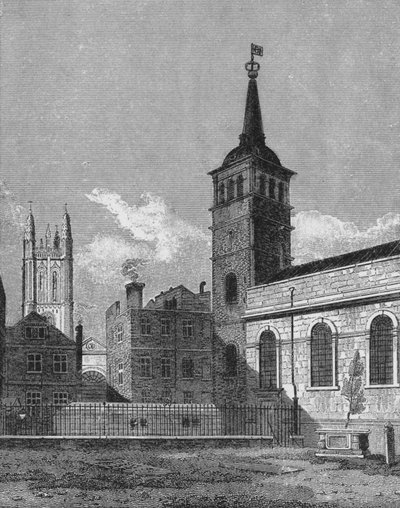 St Peters Church, Cornhill, City of London, 1811 1911 af George Sidney Shepherd