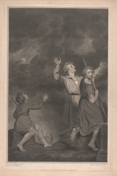West Window of the Chapel, New College Oxford, Adoration of the Shepherds, Fra Nativity Scene af George Siegmund Facius