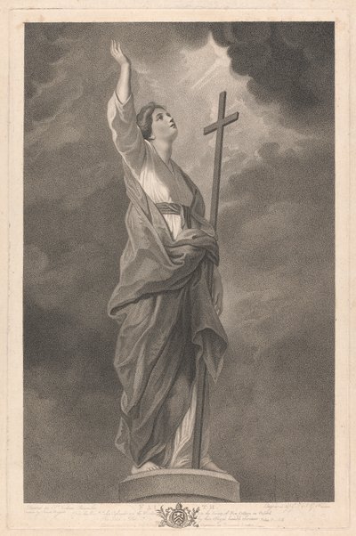 West Window of the Chapel, New College Oxford: The Virtues - Faith af George Siegmund Facius