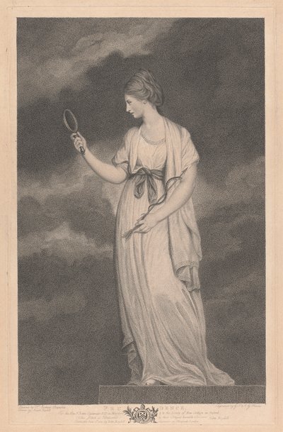 Kapellets vestvindue, New College Oxford: The Virtues - Prudence af George Siegmund Facius