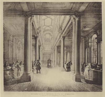 The Dividend Pay Office, Bank of England af George Snr (after) Scharf