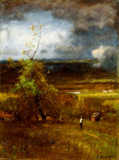Samler skyer, 1890 af George Snr. Inness