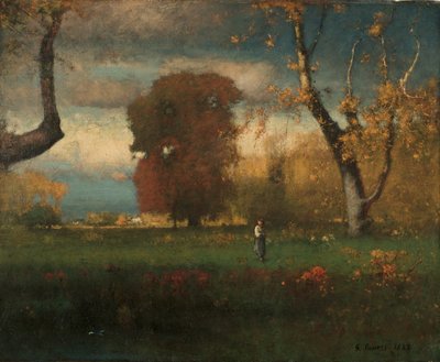 Landskab af George Snr. Inness