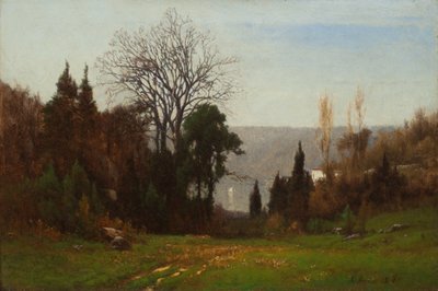 Overfor Palisaderne af George Snr. Inness