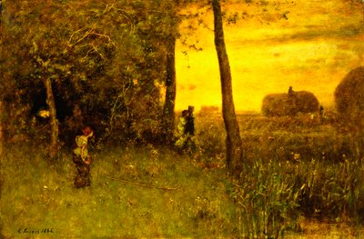 De badende, 1888 af George Snr. Inness