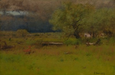 Den forbipasserende storm 1892 (olie på lærred) af George Snr. Inness