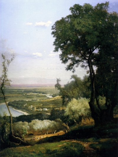 Udsigt over Perugia, Italien af George Snr. Inness