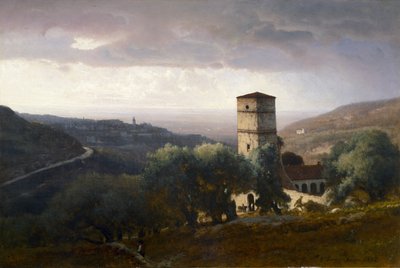 Udsigt over Rom fra Tivoli af George Snr. Inness