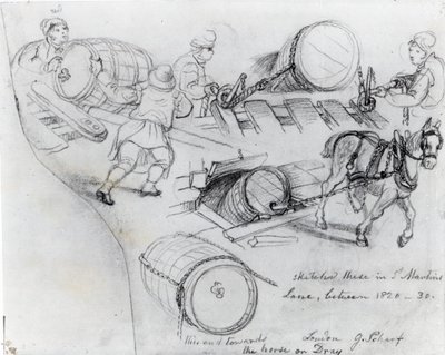 Draymen og Hest, c.1820-30 af George Snr Scharf