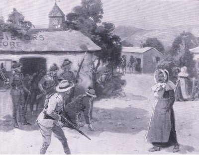 Bethunes lokkefugle, fra After Pretoria: The Guerilla War udgivet af Harmsworth Bros Limited, 1901 af George Soper