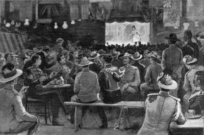 The Entertainment of Colonials givet af The Royal Horse Guards på Albany Street Barracks, illustration fra 