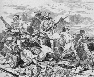 De kæmpede på Grimly, 1895, 1902 af George Soper