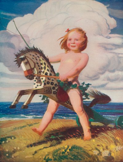 Hobbyhesten, c1915, 1932 af George Spencer Watson