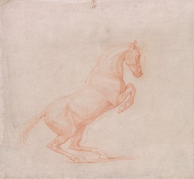 En skridende hest, der vender mod højre af George Stubbs