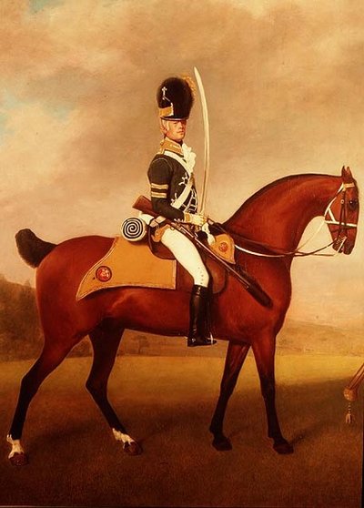 Detalje fra Soldiers of the 10th Light Dragons af George Stubbs