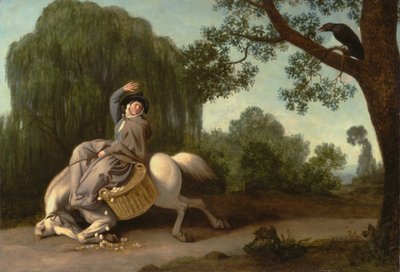 Bondekonen og Ravnen, 1786. af George Stubbs