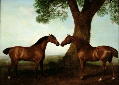 To bugtjægere ved et træ, 1786 af George Stubbs