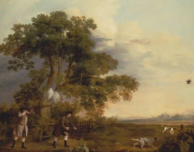 To herrer skyder af George Stubbs