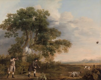 Two Gentlemen Shooting, ca. 1769. af George Stubbs