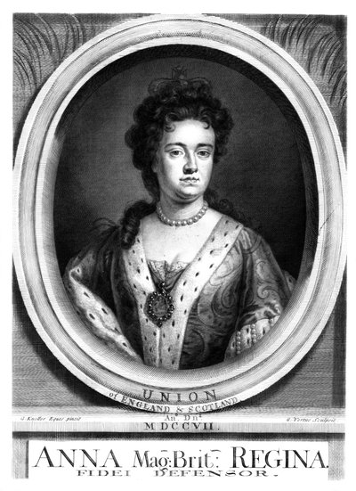 Anne, dronning af Storbritannien og Irland. af George Vertue