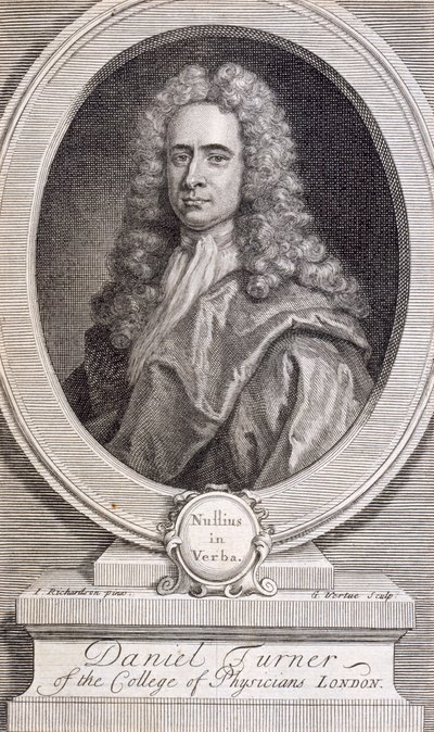 Daniel Turner, MD, LRCP, læge, 1717 af George Vertue