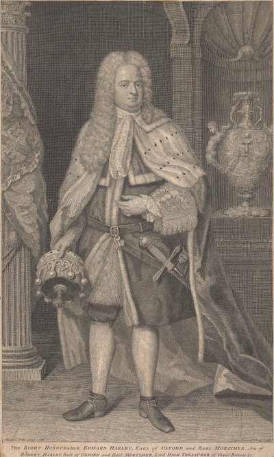 Edward Harley, 2. jarl af Oxford og jarl af Mortimer af George Vertue