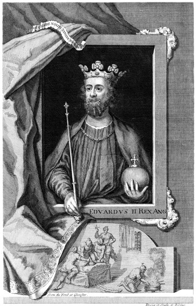 Edward II af England. 1700-tallet af George Vertue