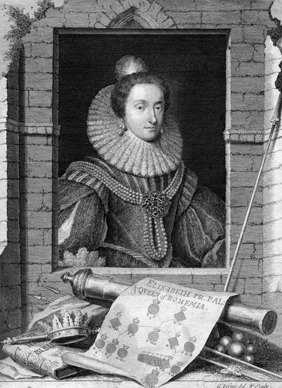 Elizabeth af Bøhmen, c1700-1750. af George Vertue