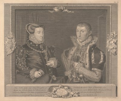 Frances Gray (født Brandon), hertuginde af Suffolk og hendes mand Adrian Strokes af George Vertue