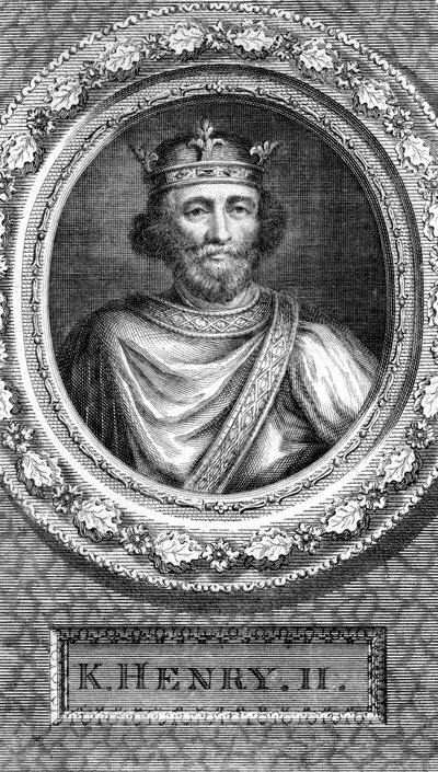 Henrik II, konge af England. af George Vertue