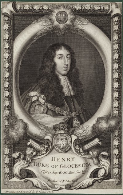 Portræt af Henry Stuart, hertug af Gloucester af George Vertue