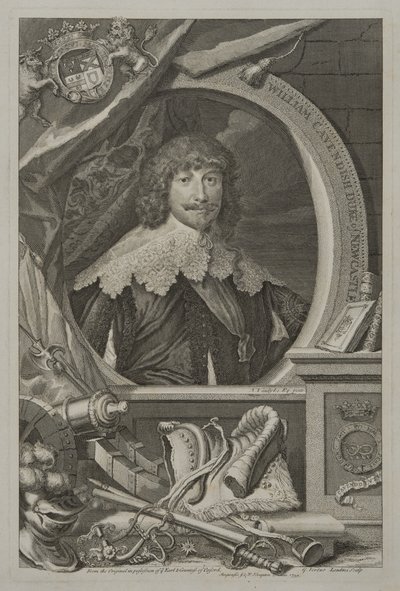 Portræt af William Cavendish, 1. hertug af Newcastle, 1739 af George Vertue