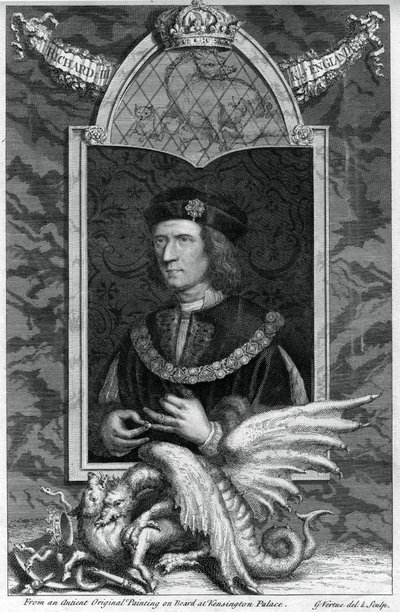 Richard III af England, 1700-tallet. af George Vertue