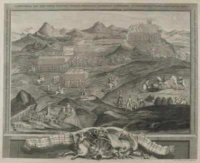 Slaget ved Carberry Hill nær Edinburgh i 1567, ca.1738 af George Vertue