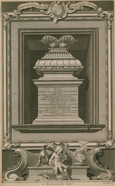 Prinserne i tårnmonumentet af George Vertue