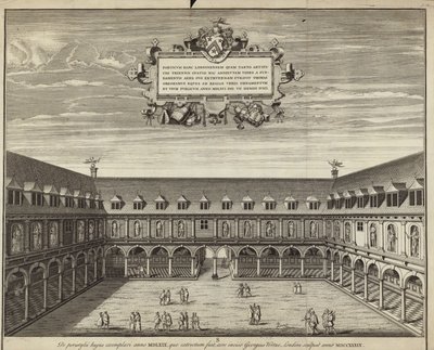 Quadrangle på indersiden af Royal Exchange af George Vertue