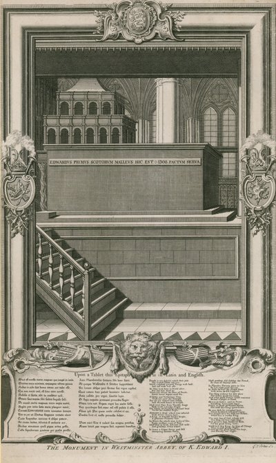 Monumentet af kong Edward I af George Vertue
