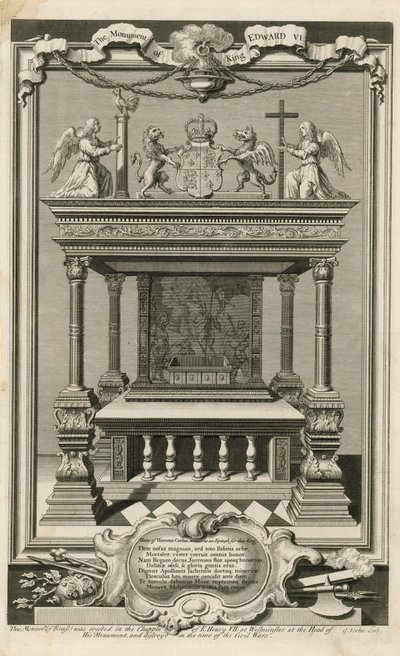 Monumentet af kong Edward VI af George Vertue