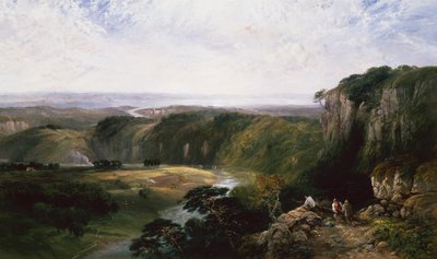 Chepstow fra Windcliff af George Vicat Cole