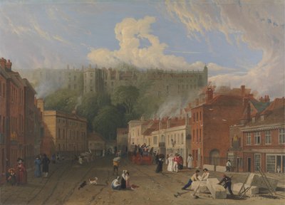 Udsigt over Thames Street, Windsor af George Vincent