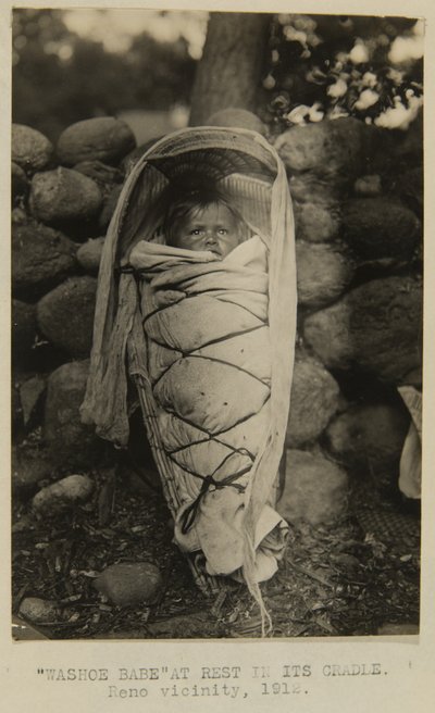 "Washoe Babe" hviler i sin vugge. Reno nærhed af George W. Ingalls
