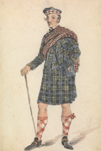 Onkel George i kjolen af en højlandshyrde af George Walker