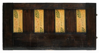 Dekorativt vægpanel (malet eg) af George Walton